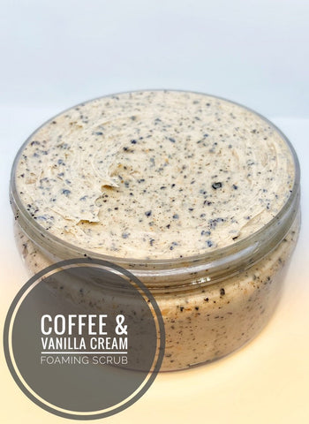 Coffee Bean & Vanilla Cream Foaming coffee scrub